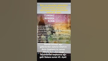 Hayırlı CUMALAR.Cuma ayeti bilen müslüman Cuma namazı kılar #elhamdulillah Ailene namaz emretTâhâ132