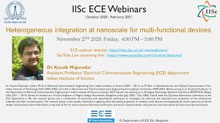 IISc ECE Webinar :- Heterogeneous integration at nanoscale for multi-functional devices