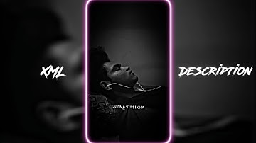 HUMKO TERE BINA JEENA ❤️‍🩹🥀 || NEW XML FILE 🎟️🦋 || NEW TREND XML 👀💥 || BY @mofidulvlogs_09