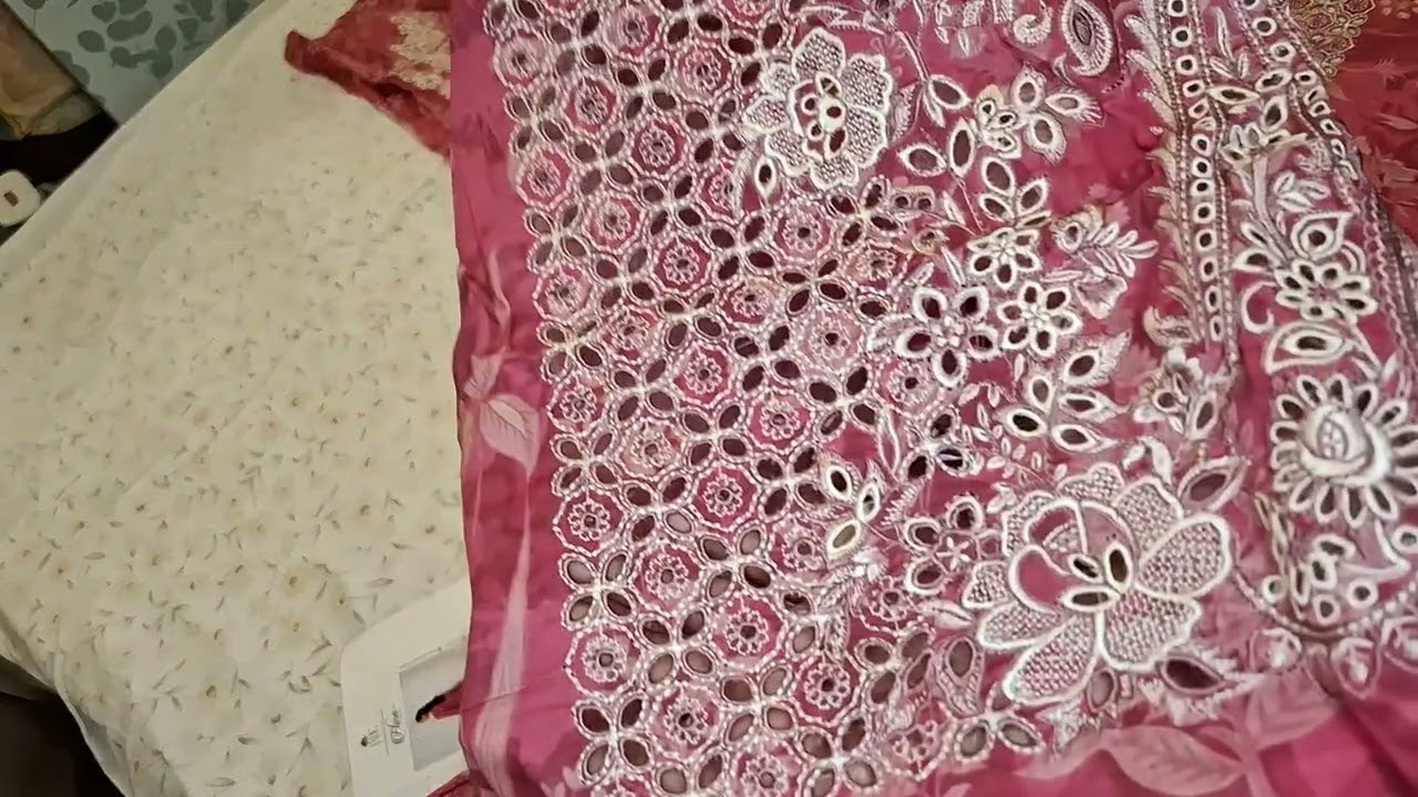 Cutwork Embroidered lawn Jade brand