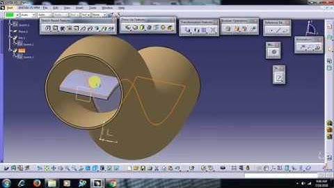 MERGE ENDS RIB IN CATIA V5