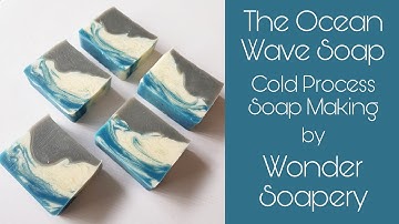 The Ocean Wave Soap, Cold Process Soap Making by Wonder Soapery