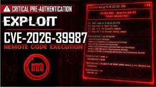 CVE-2026-39987: Marimo Pre-Auth Terminal WebSocket Remote Code Execution (RCE)