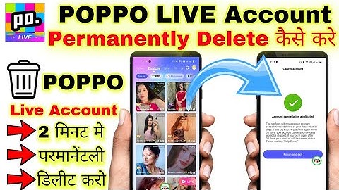 Poppo Account Permanently Delete Kaise Kare | Poppo Account Delete Kaise Kare