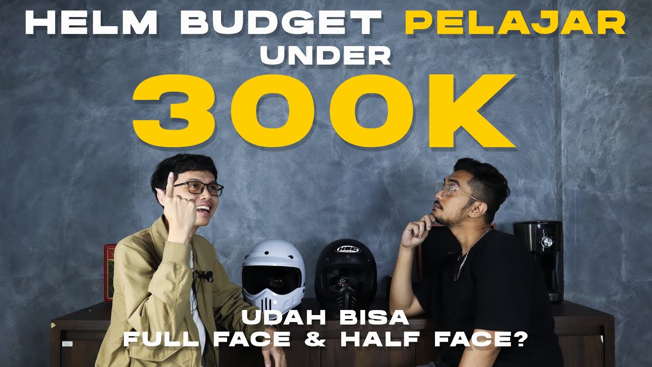 HELM BUDGET PELAJAR UNDER 300K, UDAH BISA FULL FACE & HALF FACE? YouTube