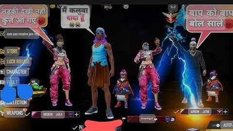 random 3 players call me 🤬noob||challenge for 1vs3 custom room