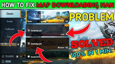 Pubg Mobile Maps Not Download Problem Solved 100% ( Downloading Nan ) how to solve pubg map problem