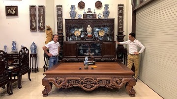 Sập Gụ Tủ Chè Lối Cổ - Nội Thất Cổ Xưa - Bàn Ghế Trường Kỷ - Đồ Gỗ Đẹp - Ghế Tràng Kỷ - Tủ Chè Xưa