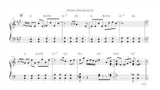 'Winter Wonderland' Jazz piano