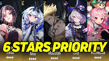Zeee Best 6 Stars Priority Tier List!!!【Etheria: Restart】