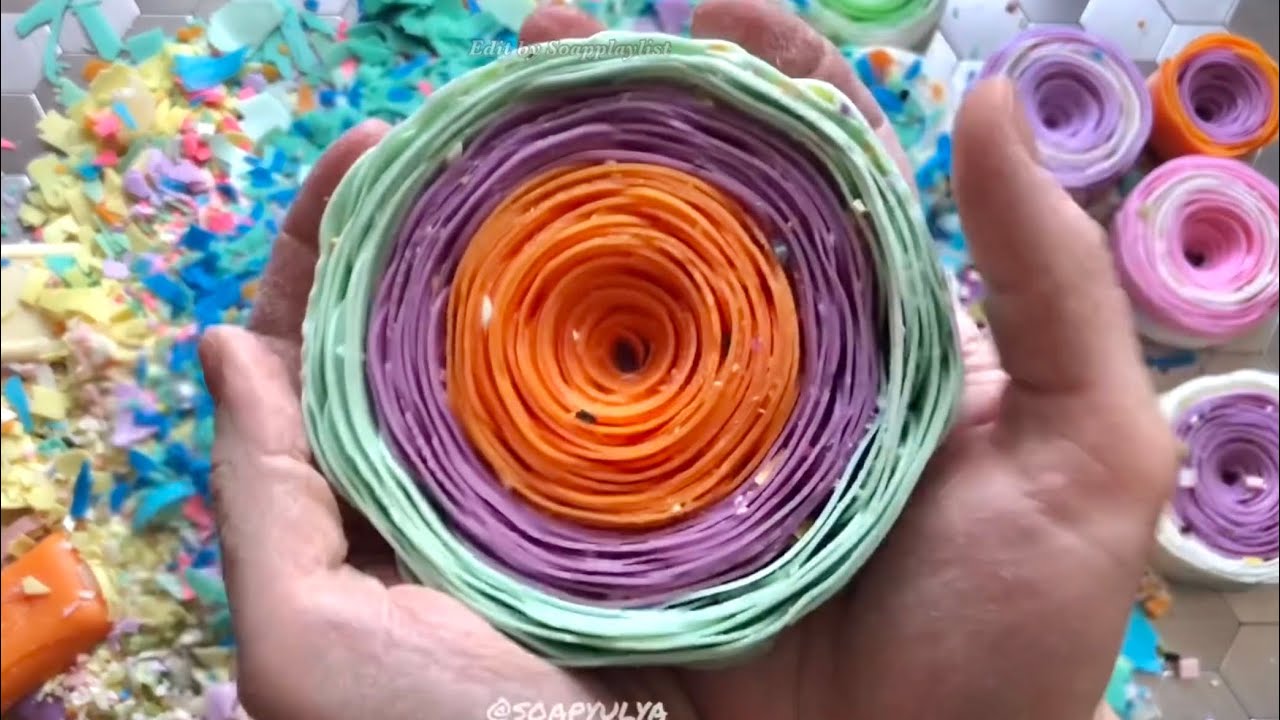 1 HOUR SOAP ROSES CRUSHING COMPILATION by @ASMRsoapyulya ​⁠ ​⁠ | satisfying soap crunching
