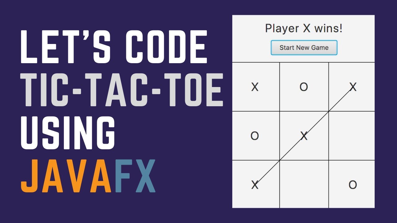 How to make Tic Tac Toe game using JavaFX