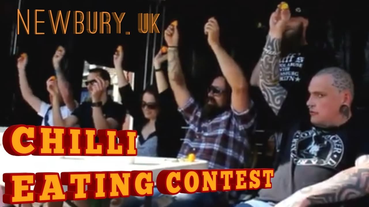 🌶 Chili Pepper Eating Contest from Newbury Chilli Festival in the UK