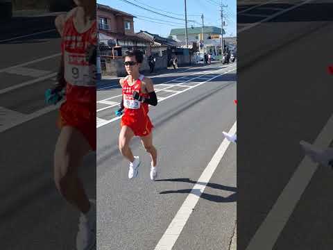 ニューイヤー駅伝2024　第3区中継所前(太田市阿久津町付近)