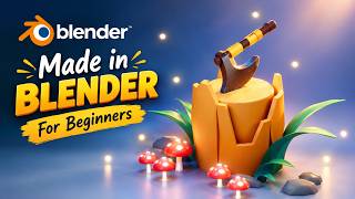 Create a Stylized Axe Scene in Blender from Scratch! | Blender beginner tutorial