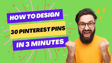How to Create 30 Pinterest pins in 3 Minutes