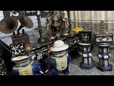 Video Khay Trà Gỗ Trắc, Đôn Voi Gốm, Lư Đồng Huế Xưa,..ae có... - youtube