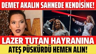 Demet Akalin Lazer Tutan Seyi̇rci̇si̇ne Si̇ni̇rlendi̇ Hemen Alin Onu Oradan