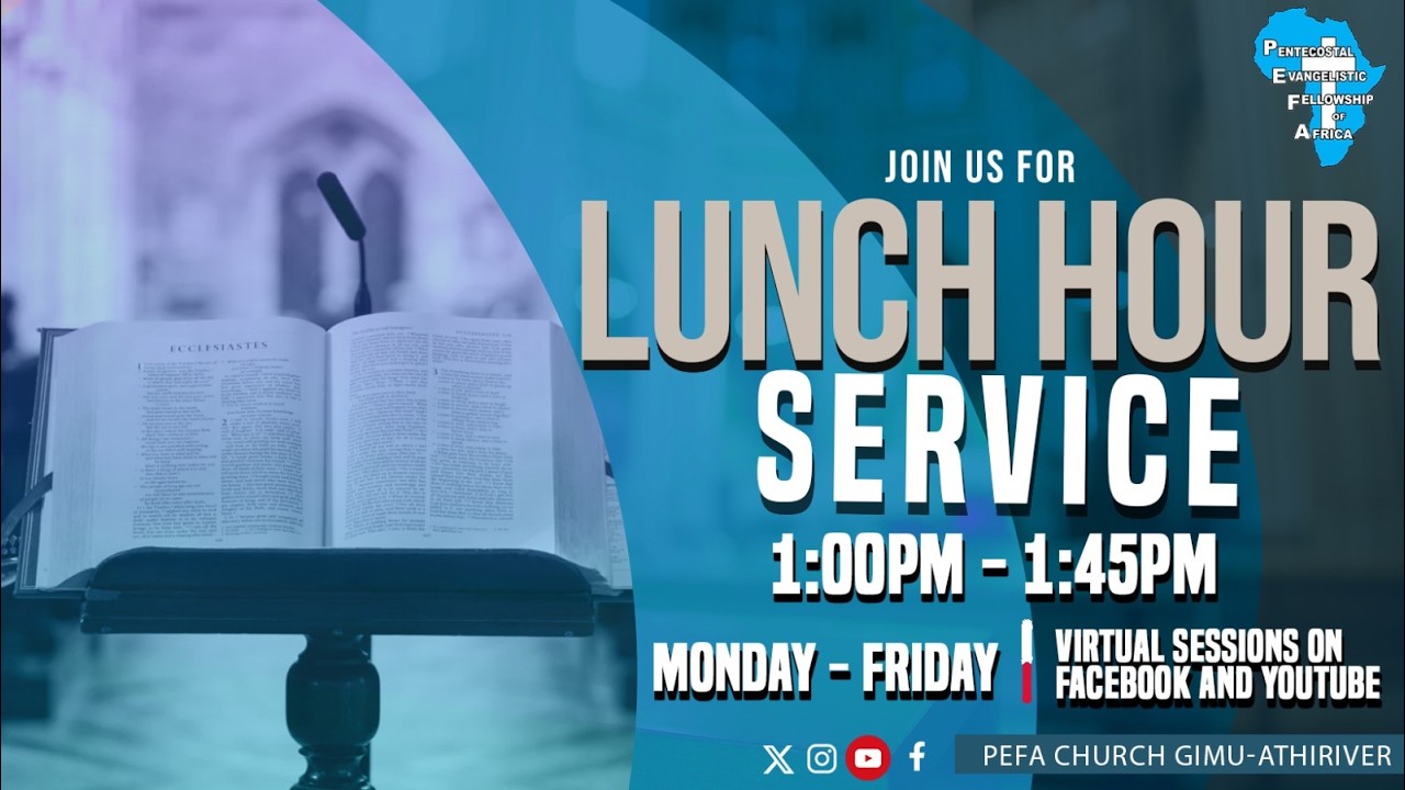 Welcome to Our Lunch Hour || Minister: Pst:Effie Otieno  ||   20/02/26.