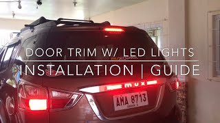 Door Trim with LED Lights Installation on Isuzu Mu-x