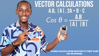 VECTOR CALCULATOR TRICKS: Solve fast (in seconds) with casio fx-991 es plus calculator. screenshot 5