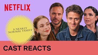 Cast reacts to scenes from A Nearly Normal Family