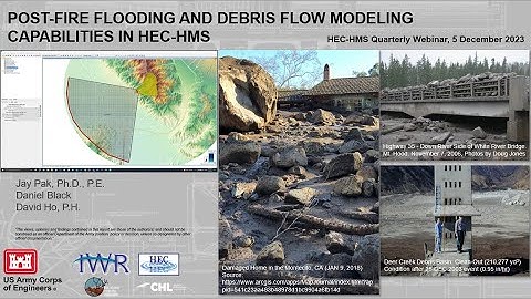 2023 12 06 HEC-HMS Quarterly Webinar - Post-fire Flooding and Debris Flow Modeling