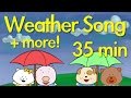 Weather Song, Summer Song   more! | Kids Song Compilation | The Singing Walrus