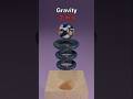 3D Gravity Satisfying Simulation for Shorts #shorts #satisfying
