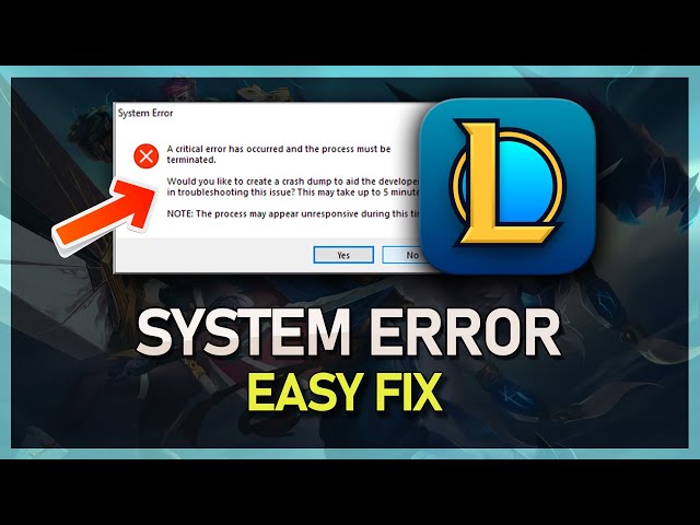 Solved: How To Fix League of Legends Critical Error 