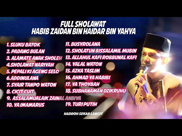 Habib Zaidan Sholawat Terbaru || Full Album HabibZaidan Bin Yahya 2023 ||Alamate Anak Sholeh class=