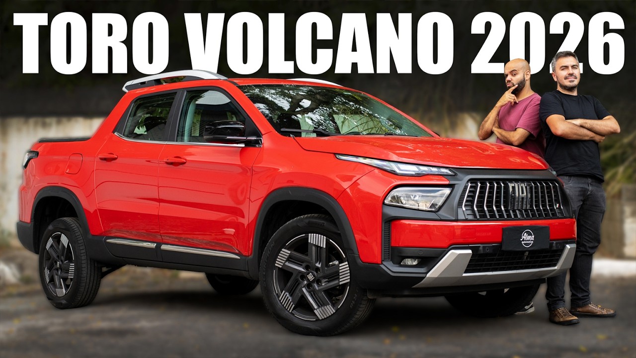 TORO VOLCANO 2026, a picape da FIAT com motor FLEX vale a pena por R$188 mil?
