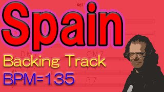 【Spain】Backing Track BPM=135 (Score Original BPM) chords