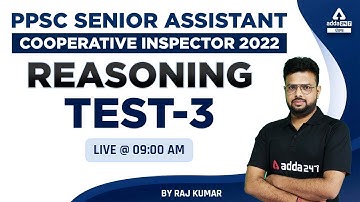 PPSC Senior Assistant, Cooperative Inspector 2022 | PPSC Reasoning | Test #3 By Raj Kumar