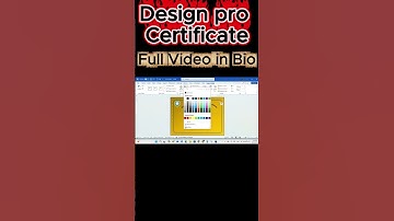 🏆 How to Design a Professional Certificate in MS Word | Step-by-Step Guide