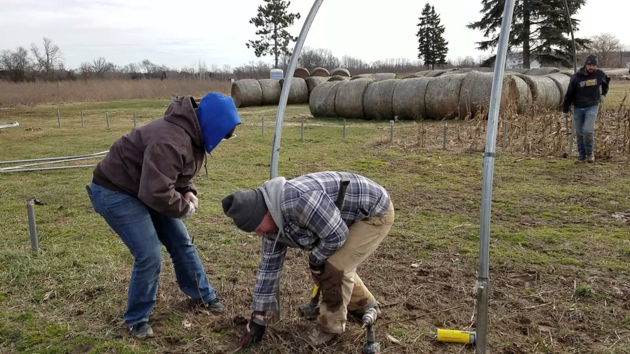 Putting up a Greenhouse! YouTube