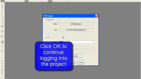 02  Open an Existing Project using ETAP Software