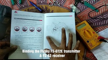 #FlySky #FS-GT2E #FSA3 #transmitter How to Bind FlySky FS-GT2E transmitter to FS-A3 receiver