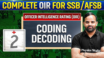Coding - Decoding | OIR | Complete SSB/AFSB Preparation🔥