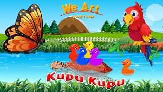 Kupu Kupu Yang Lucu/ Bebek Berenang Fish dan Kring kring sepeda - Lagu Anak Indonesia /WE ART KARTUN