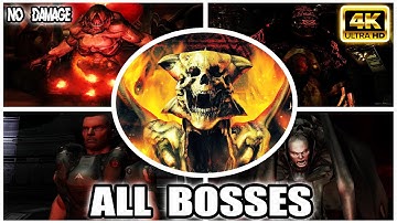 Doom 3: Resurrection of Evil (2005)  - All Bosses (Nightmare, No Damage) (Hardest Difficulty) (UHD)