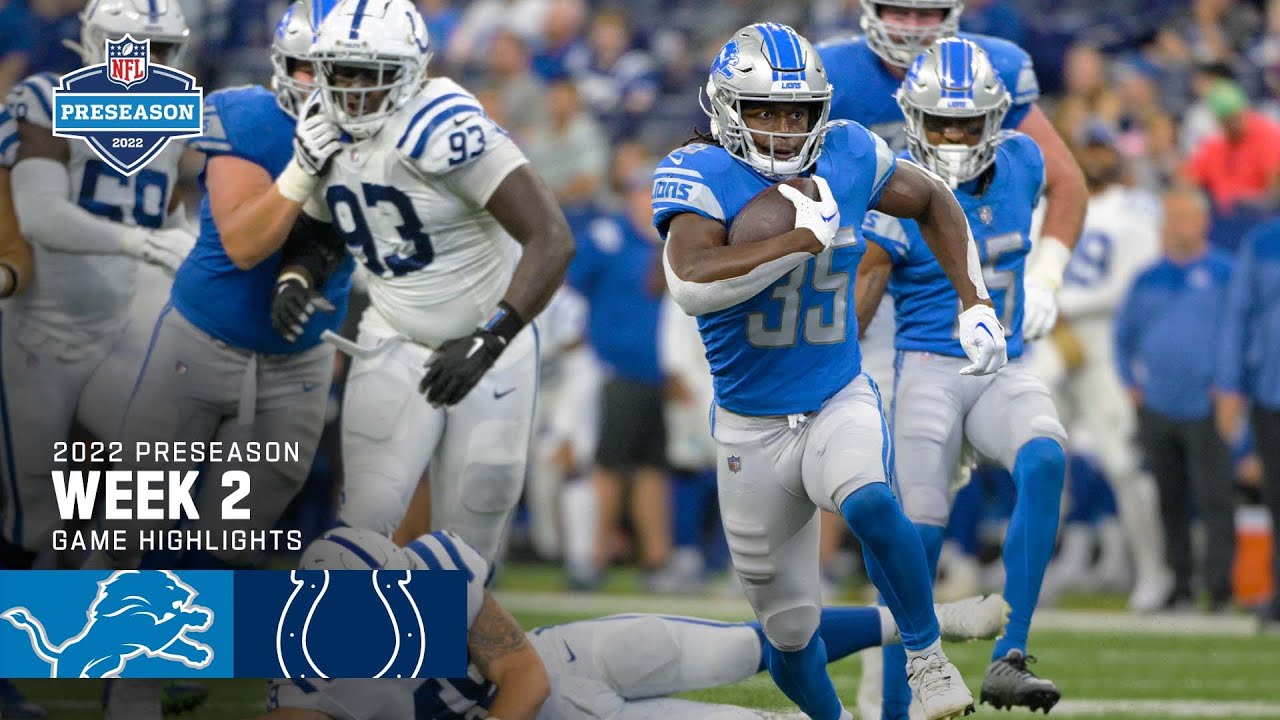 Detroit Lions vs Indianapolis Colts 2022 Preseason Week 2