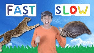 Fast Slow Action Song For Kids Learning Opposites Learn English Children