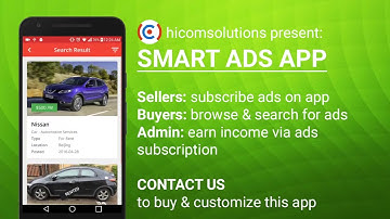 Smart ADS Android App Template & Customization - Market Place for Sellers & Buyers trading