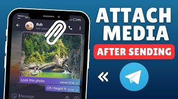 How to Add Photo to Sent Message on Telegram | Attach Media After Sending Message