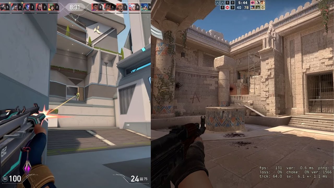 How I play between valorant vs csgo deathmatch - YouTube