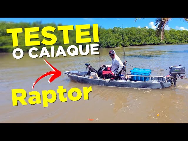 CAIAQUE RAPTOR COM MOTOR HIDEA 3HP - TESTE RÁPIDO! Pescaria de