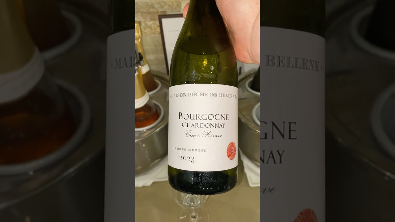 Tasting Roche de Bellene Bourgogne Chardonnay Cuvee Reserve 2023 - Emirates Lounge Gatwick 