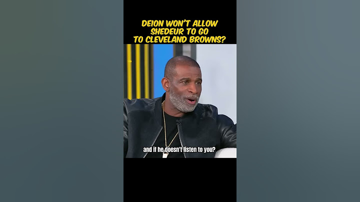 Deion tells Shedeur: NO CLEVELAND!!??