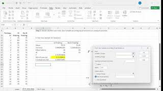 Ch11 V44 Conducting a two sample t test assuming equal variance using MS Excel